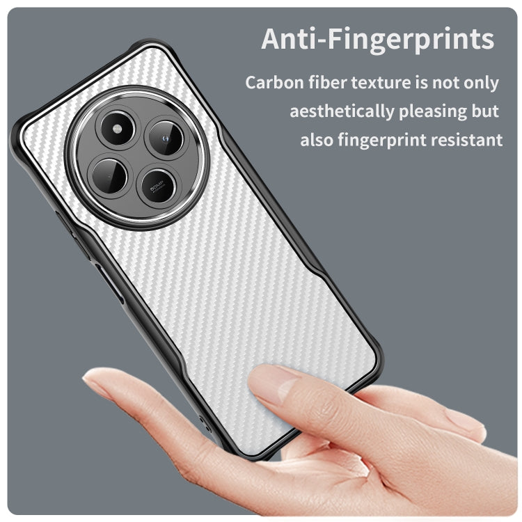 For Redmi A3 Pro Carbon Fiber Texture Translucent Phone Case