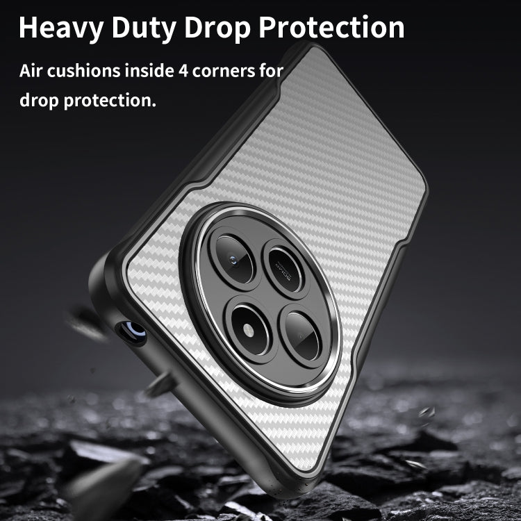 For Redmi A3 Pro Carbon Fiber Texture Translucent Phone Case