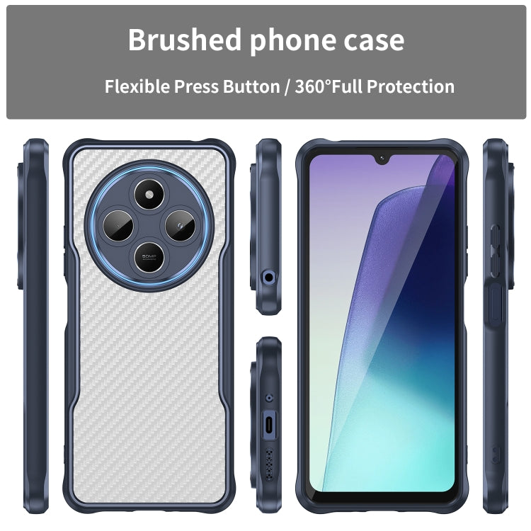 For Redmi A3 Pro Carbon Fiber Texture Translucent Phone Case