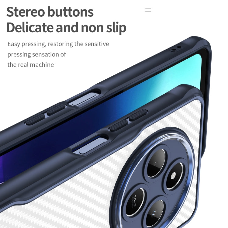 For Redmi A3 Pro Carbon Fiber Texture Translucent Phone Case