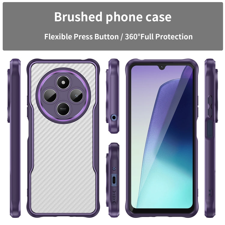 For Redmi A3 Pro Carbon Fiber Texture Translucent Phone Case