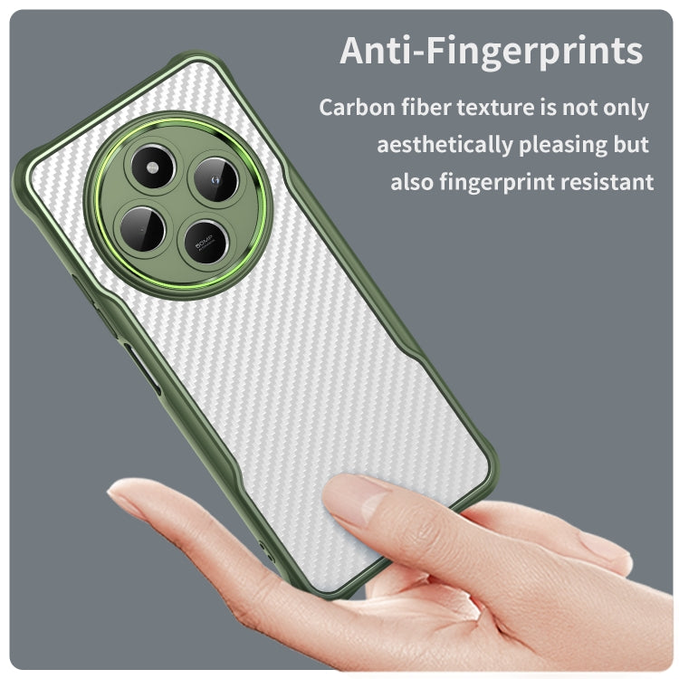 For Redmi A4 5G Carbon Fiber Texture Translucent Phone Case