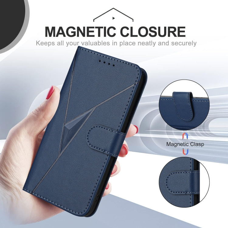 OnePlus Nord CE 5G Triangle Pattern Buckle Clasp Leather Phone Case