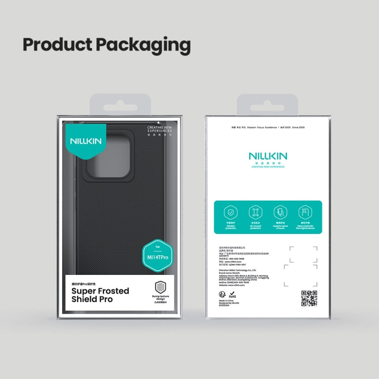 For Xiaomi 14T Pro NILLKIN Frosted Shield Pro PC + TPU Phone Case