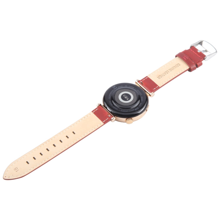 20mm Silver Steel Buckle Genuine Leather Watch Band Wristband