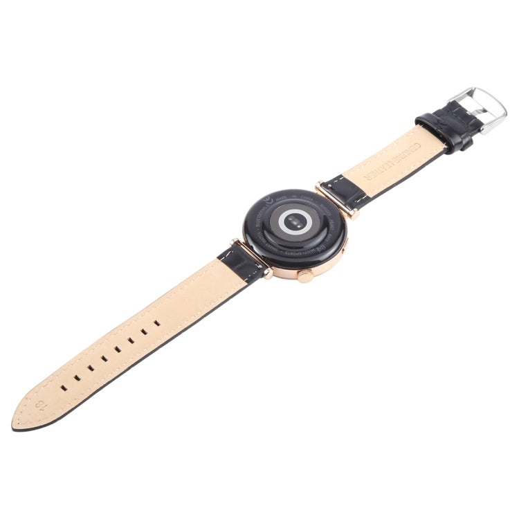 22mm Silver Steel Buckle Genuine Leather Watch Band Wristband