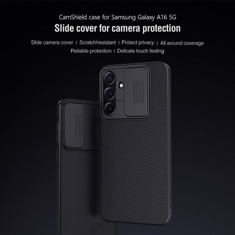 For Samsung Galaxy A16 5G NILLKIN Black Mirror Series Camshield PC Phone Case