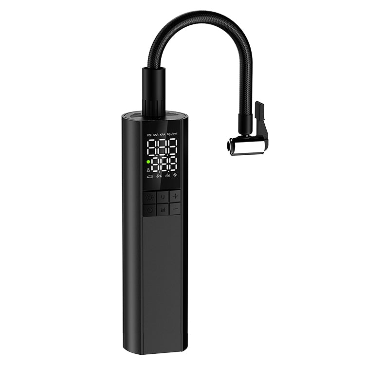 T7 Car Digital Display Portable Smart Electric Air Pump - Black