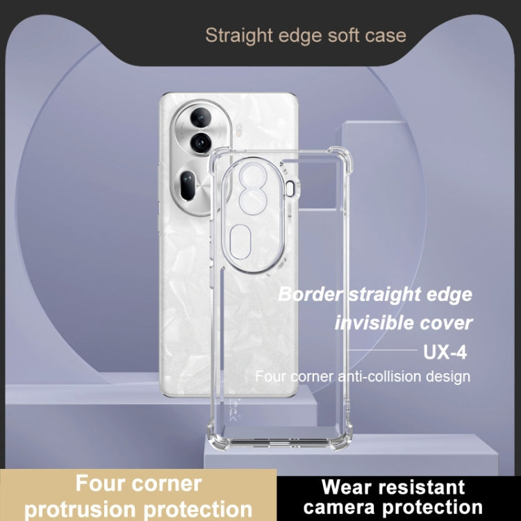 For OPPO Reno11 Pro 5G Global IMAK UX-4 Series Four-corner Shockproof Phone Case - Transparent
