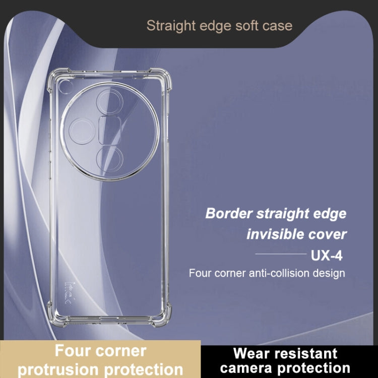 For OPPO Find X7 Ultra 5G IMAK UX-4 Series Four-corner Shockproof Phone Case - Transparent