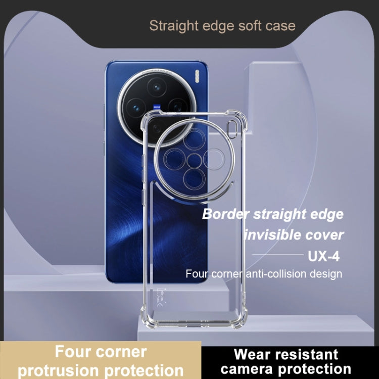 For vivo X200 IMAK UX-4 Series Four-corner Shockproof Phone Case - Transparent