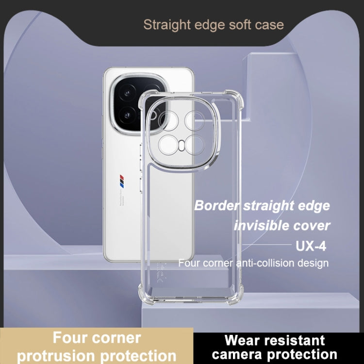 For vivo iQOO 13 IMAK UX-4 Series Four-corner Shockproof Phone Case - Transparent
