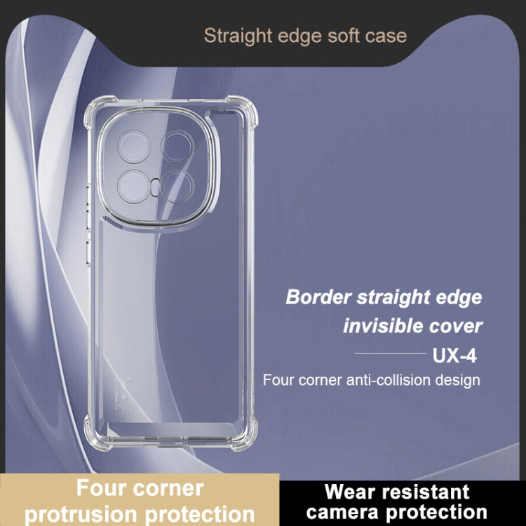 For vivo iQOO 13 IMAK UX-4 Series Four-corner Shockproof Phone Case - Transparent