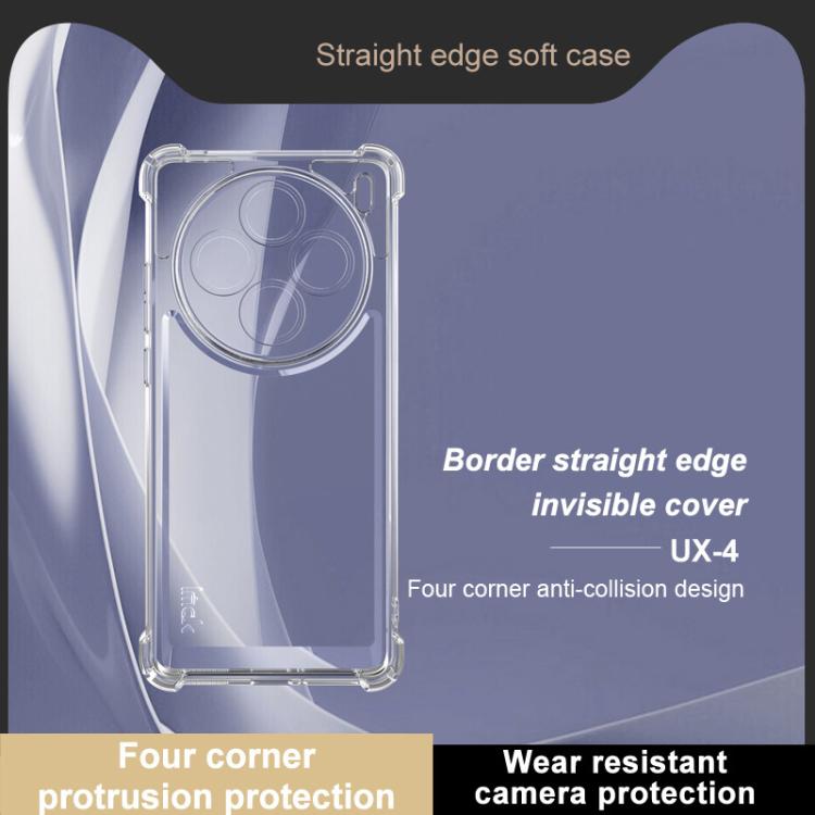 For vivo X100s IMAK UX-4 Series Four-corner Shockproof Phone Case - Transparent