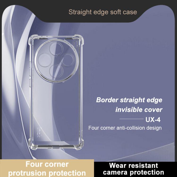 For vivo X100 Pro / X100s Pro IMAK UX-4 Series Four-corner Shockproof Phone Case - Transparent