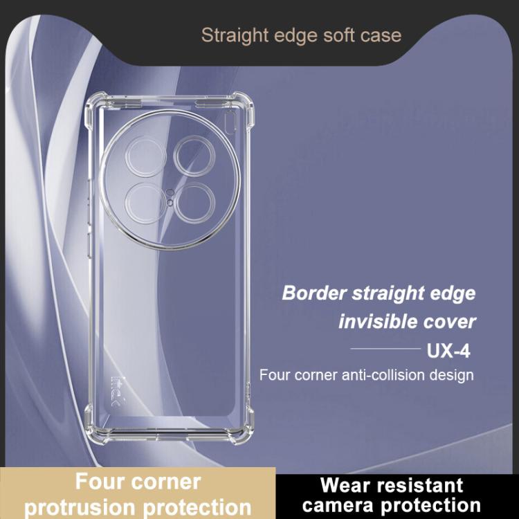 For vivo X100 Ultra IMAK UX-4 Series Four-corner Shockproof Phone Case - Transparent