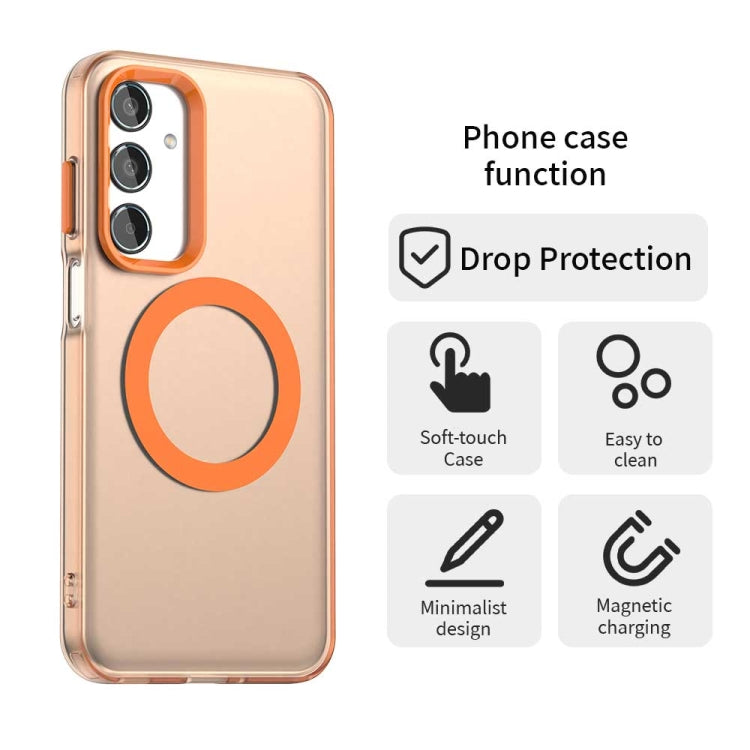 For Samsung Galaxy M35 5G Candy Magsafe PC Hybrid TPU Phone Case