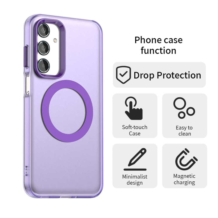 For Samsung Galaxy M35 5G Candy Magsafe PC Hybrid TPU Phone Case
