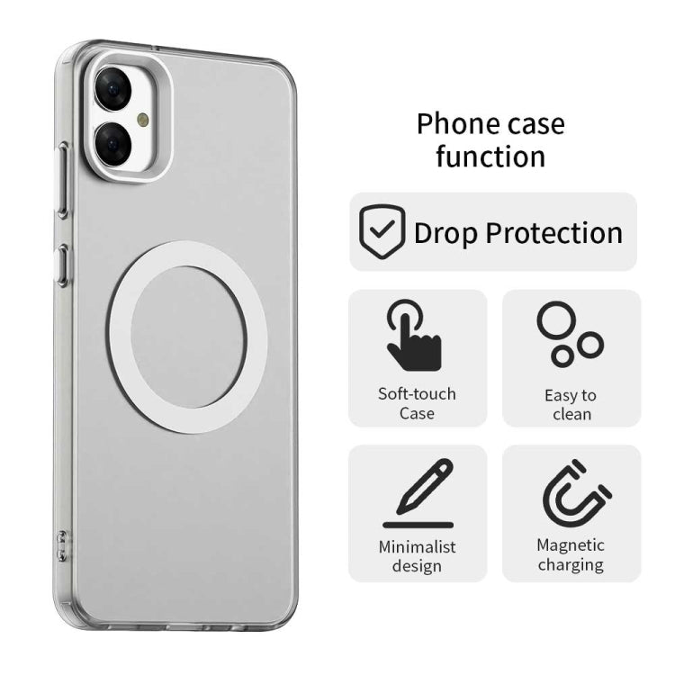 For Samsung Galaxy M05 Candy Magsafe PC Hybrid TPU Phone Case