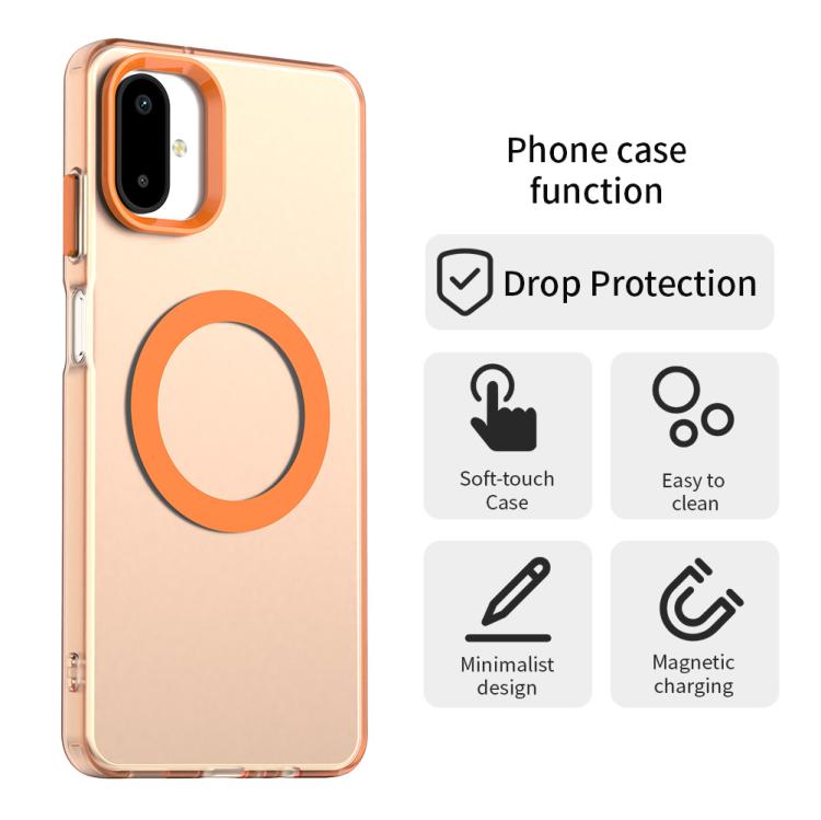 For Samsung Galaxy F06 5G / M06 5G Candy Magsafe PC Hybrid TPU Phone Case