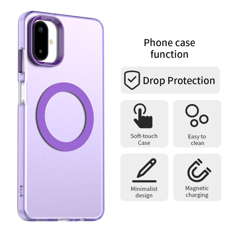 For Samsung Galaxy F06 5G / M06 5G Candy Magsafe PC Hybrid TPU Phone Case