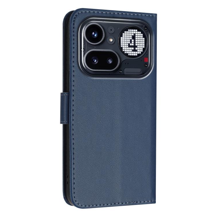 For Nothing Phone 4a Pro Triangle Pattern Buckle Clasp Leather Phone Case