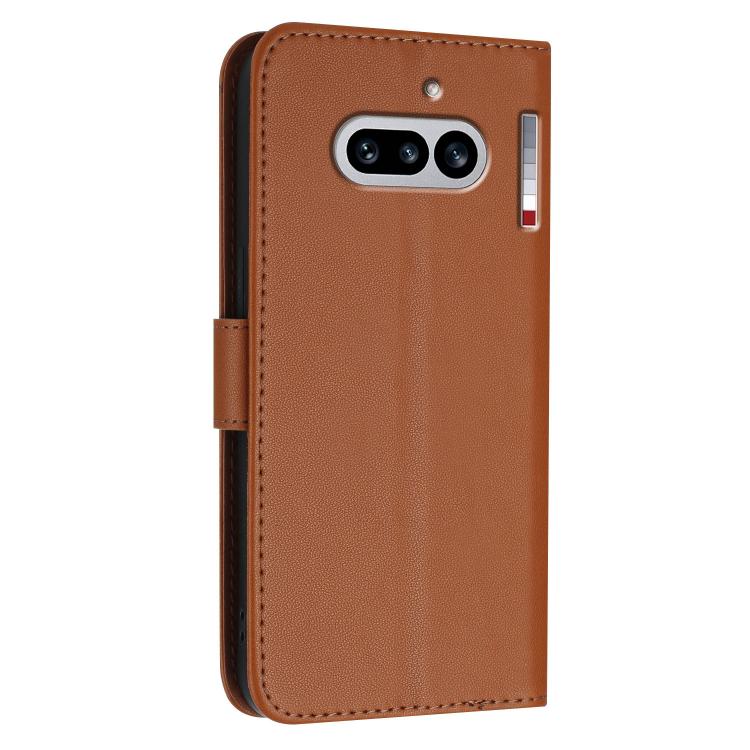 For Nothing Phone 4a Triangle Pattern Buckle Clasp Leather Phone Case