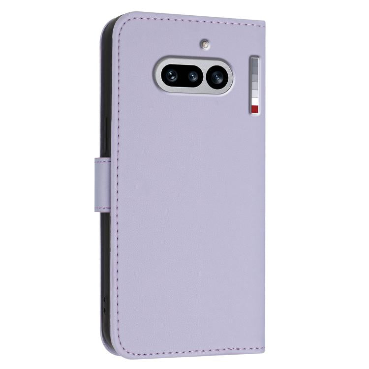 For Nothing Phone 4a Triangle Pattern Buckle Clasp Leather Phone Case