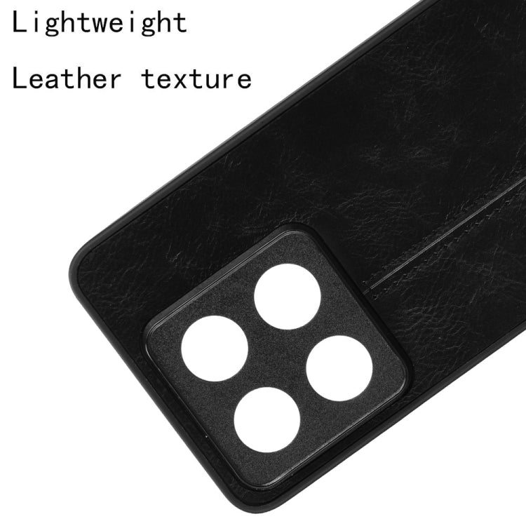 For Xiaomi 14T Pro Cow Pattern Sewing Back Cover Phone Case