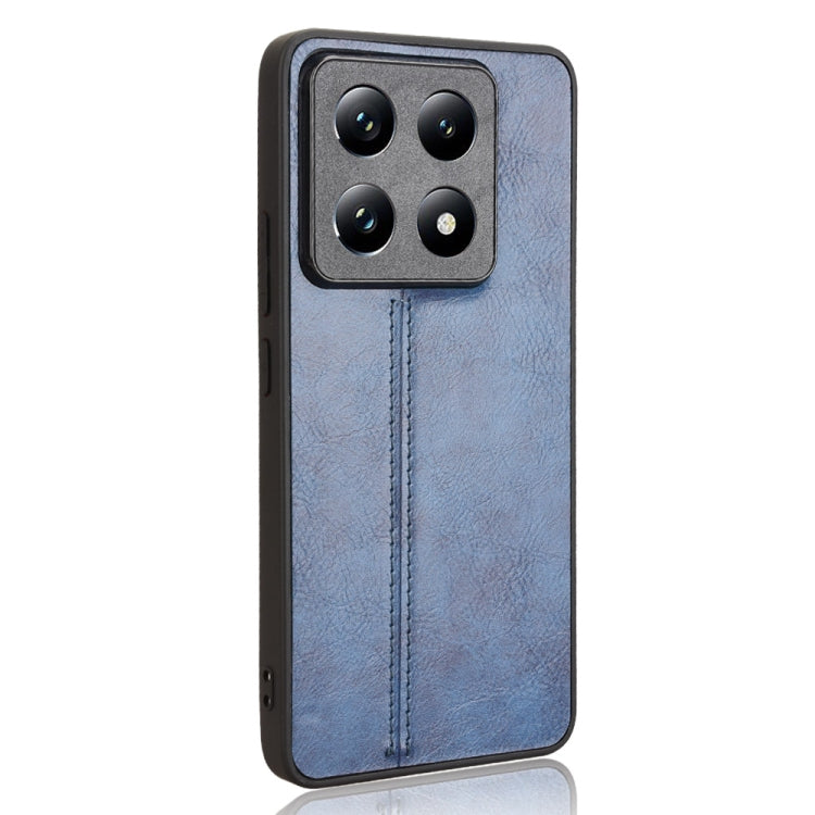 For Xiaomi 14T Cow Pattern Sewing Back Cover Phone Case