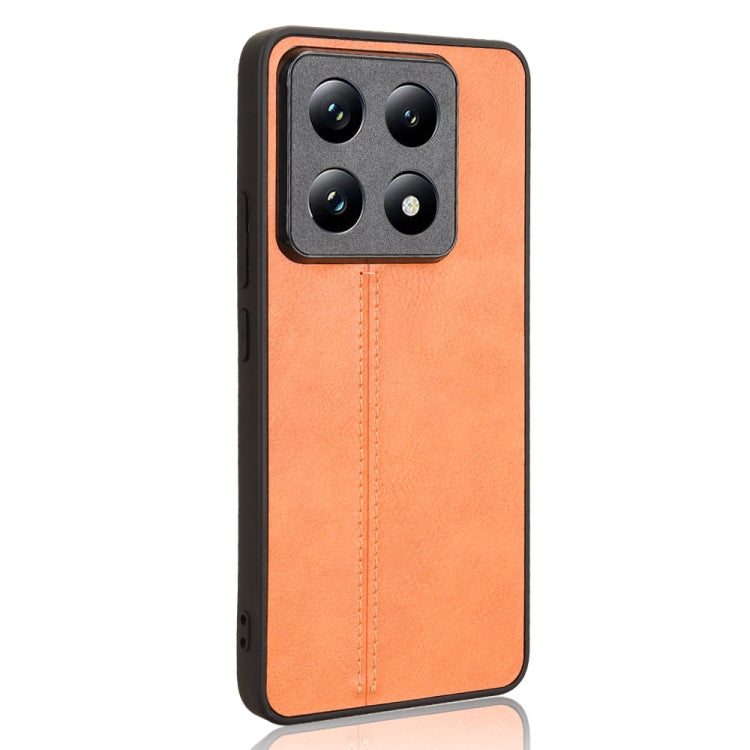 For Xiaomi 14T Pro Cow Pattern Sewing Card Bag Phone Case