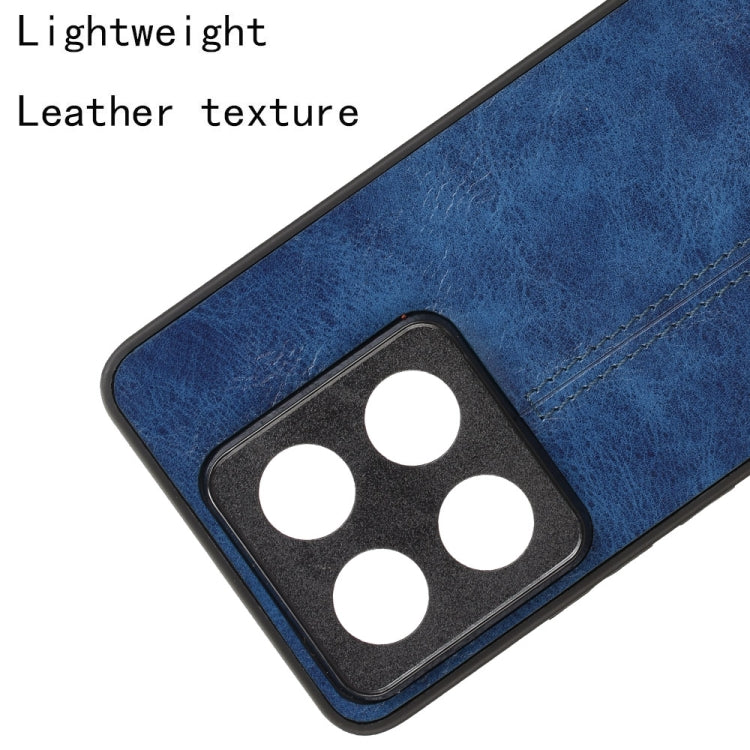 For Xiaomi 14T Cow Pattern Sewing Card Bag Phone Case