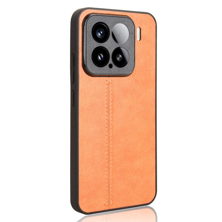 For Xiaomi 15 Cow Pattern Sewing Card Bag Phone Case