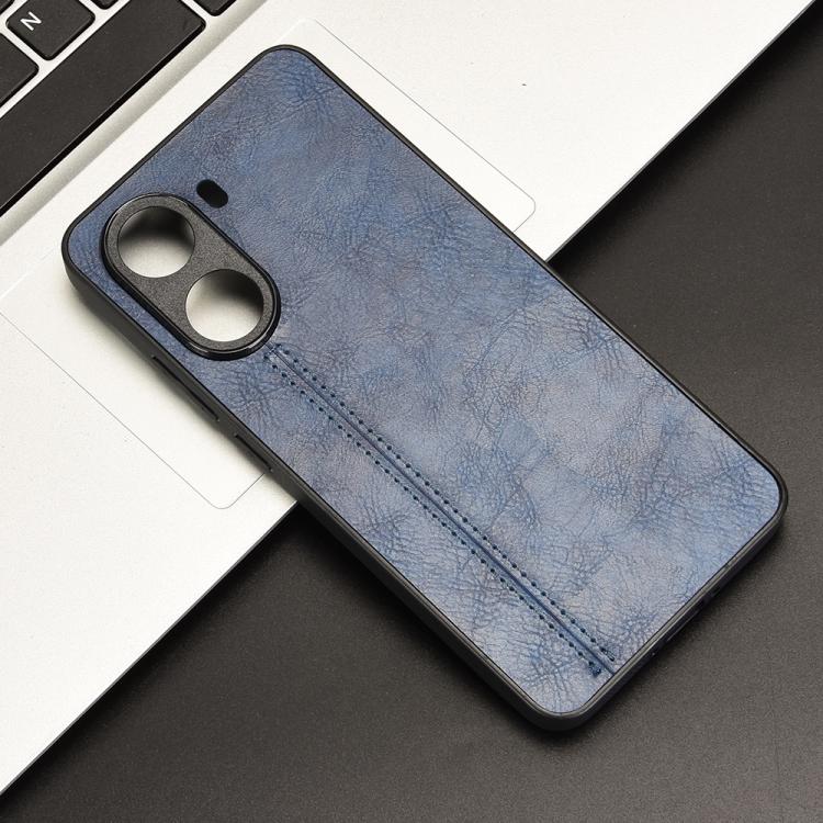 For Xiaomi Poco X7 Pro Cow Pattern Sewing Card Bag Phone Case