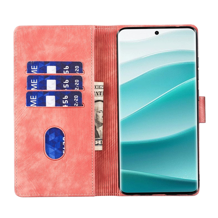 For Redmi Note 14 Pro 5G Pen Heart Cat Embossed Leather Phone Case