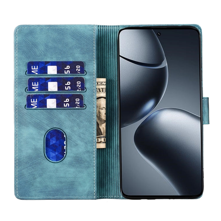 For Xiaomi 14T Pro Pen Heart Cat Embossed Leather Phone Case