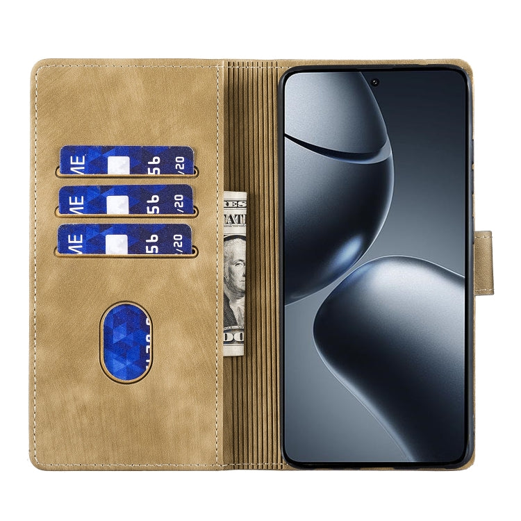 For Xiaomi 14T Pen Heart Cat Embossed Leather Phone Case