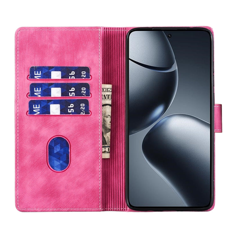 For Xiaomi 14T Pen Heart Cat Embossed Leather Phone Case