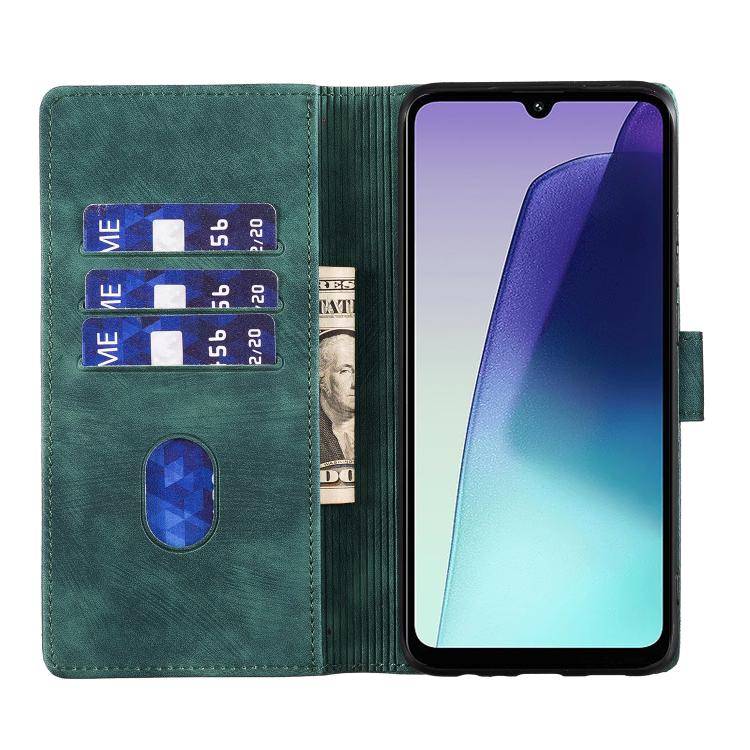 For Xiaomi Poco C75 Pen Heart Cat Embossed Leather Phone Case