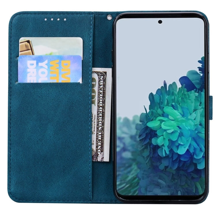 For Samsung Galaxy S25 5G Retro Skin Feel Butterflies Embossing Horizontal Flip Leather Phone Case