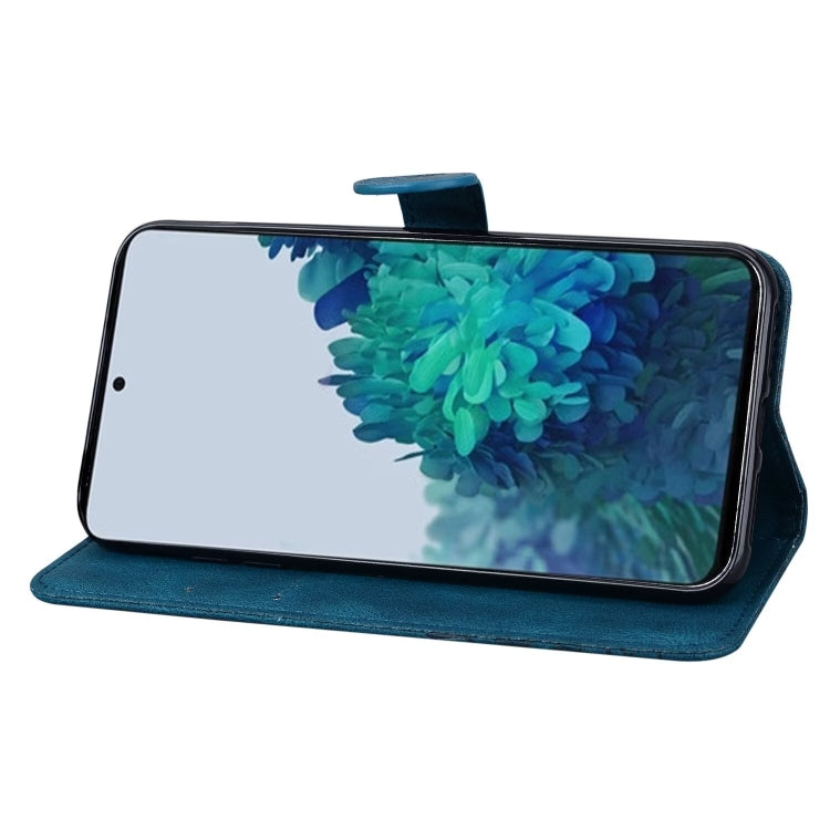 For Samsung Galaxy S25 5G Retro Skin Feel Butterflies Embossing Horizontal Flip Leather Phone Case
