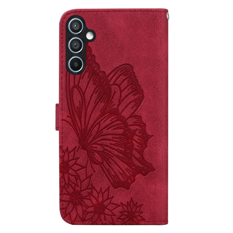For Samsung Galaxy S25 5G Retro Skin Feel Butterflies Embossing Horizontal Flip Leather Phone Case