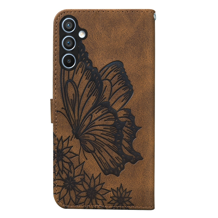 For Samsung Galaxy S25 5G Retro Skin Feel Butterflies Embossing Horizontal Flip Leather Phone Case
