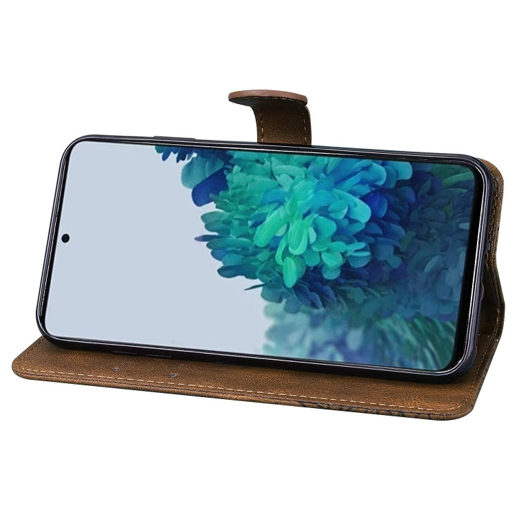 For Samsung Galaxy S25 5G Retro Skin Feel Butterflies Embossing Horizontal Flip Leather Phone Case