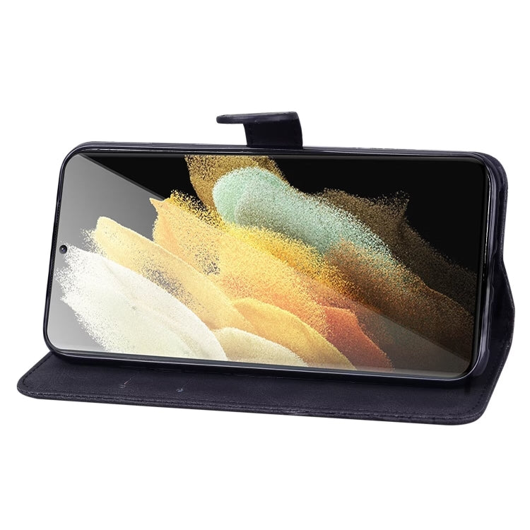 For Samsung Galaxy S25 Ultra 5G Retro Skin Feel Butterflies Embossing Horizontal Flip Leather Phone Case