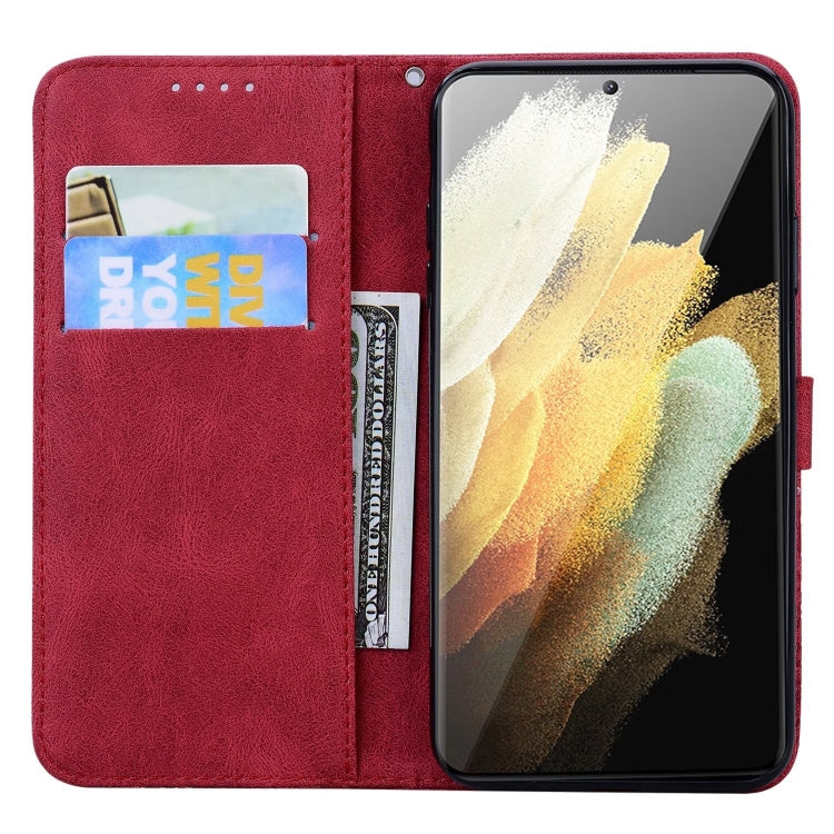 For Samsung Galaxy S25 Ultra 5G Retro Skin Feel Butterflies Embossing Horizontal Flip Leather Phone Case