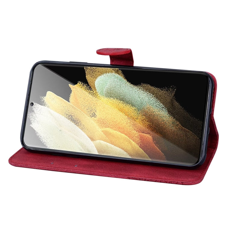 For Samsung Galaxy S25 Ultra 5G Retro Skin Feel Butterflies Embossing Horizontal Flip Leather Phone Case