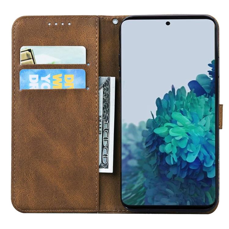 For Samsung Galaxy S26+ 5G Retro Skin Feel Butterflies Embossing Horizontal Flip Leather Phone Case