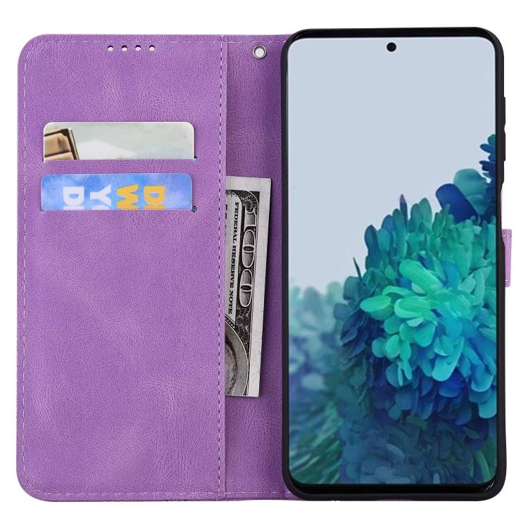 For Samsung Galaxy S26+ 5G Retro Skin Feel Butterflies Embossing Horizontal Flip Leather Phone Case
