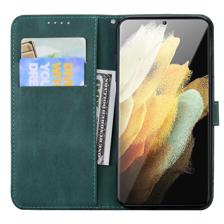 For Samsung Galaxy S26 Ultra 5G Retro Skin Feel Butterflies Embossing Horizontal Flip Leather Phone Case